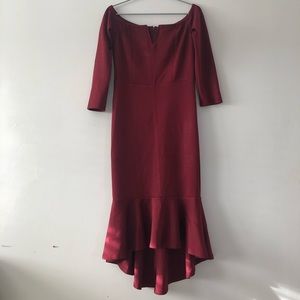 Red Off Shoulder Dress